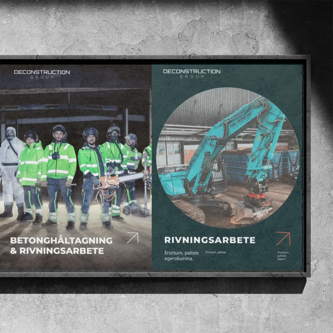 Deconstruction Group — Sammanhållen varumärkesfamilj för koncern med sex dotterbolag