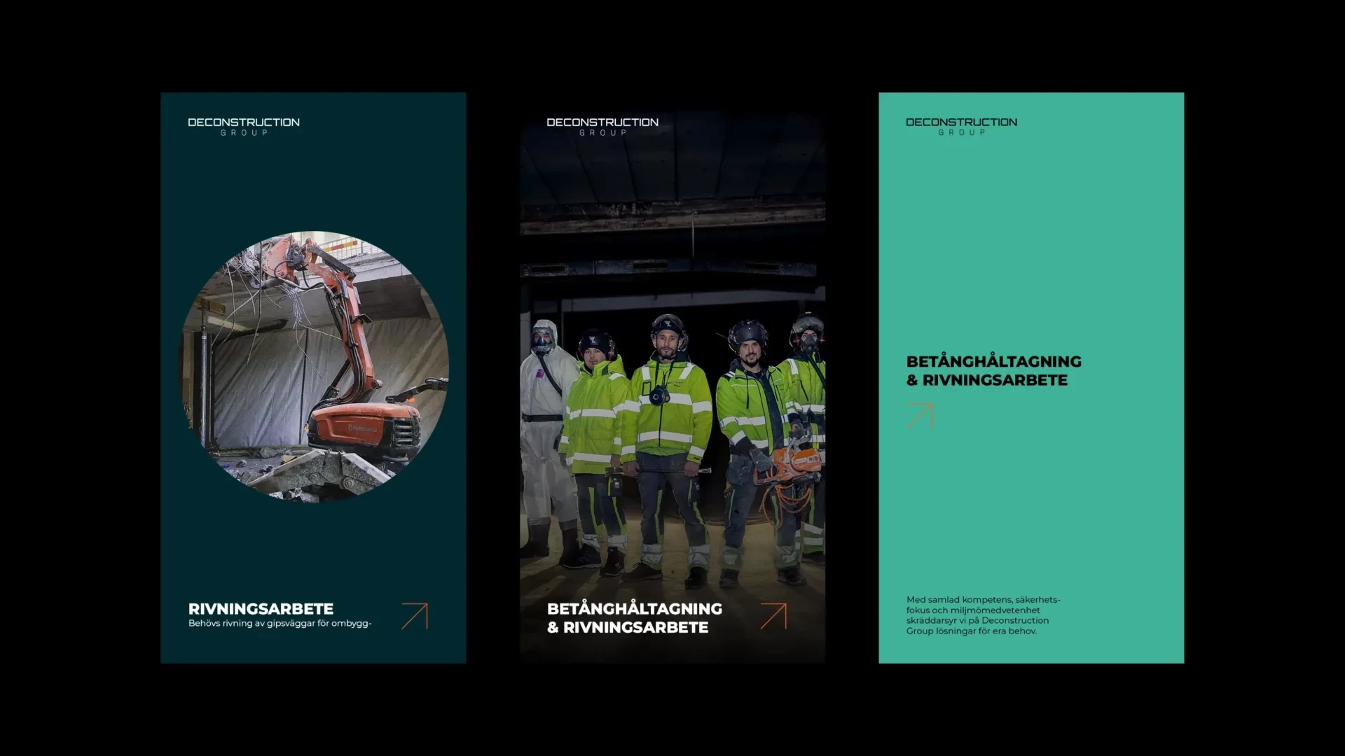 Deconstruction Group — Sammanhållen varumärkesfamilj för koncern med sex dotterbolag (bild 6)
