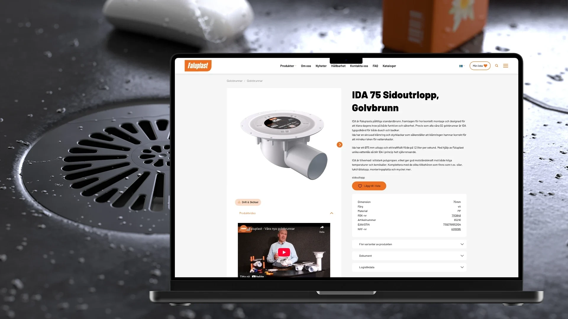Faluplast — Flerspråkig webbplats med automatiserad produktdata (bild 1)