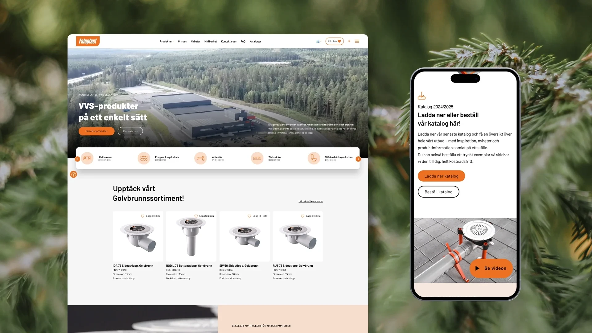 Faluplast — Flerspråkig webbplats med automatiserad produktdata (bild 2)