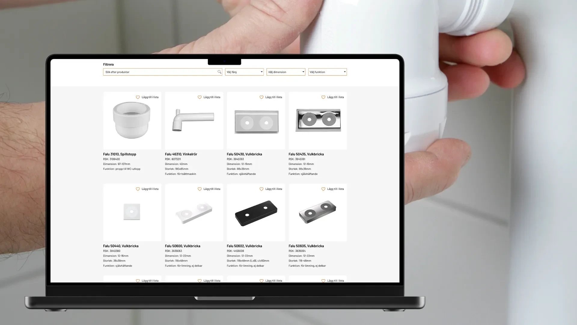 Faluplast — Flerspråkig webbplats med automatiserad produktdata (bild 3)