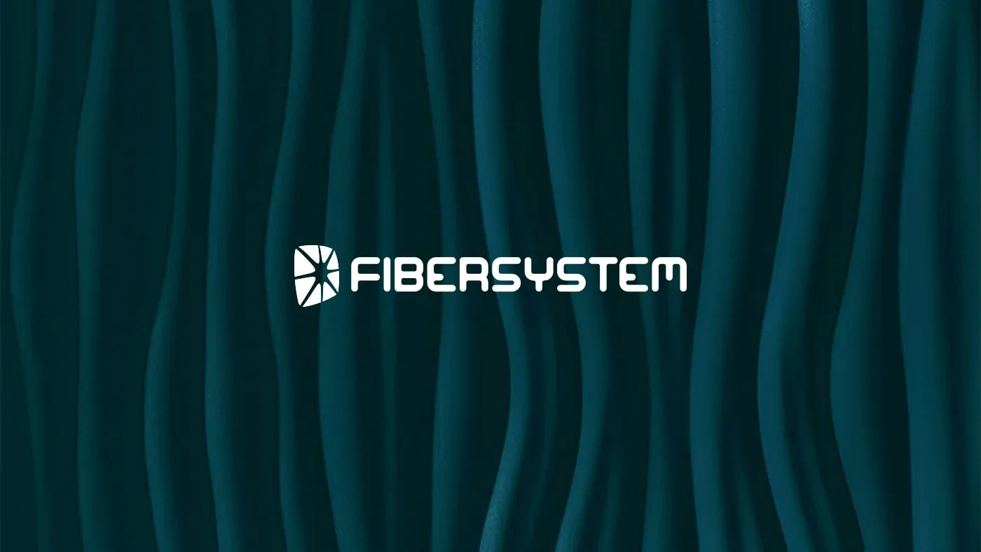 Fibersystem — Moderniserad grafisk profil för cybersäkerhetsbolag (bild 1)