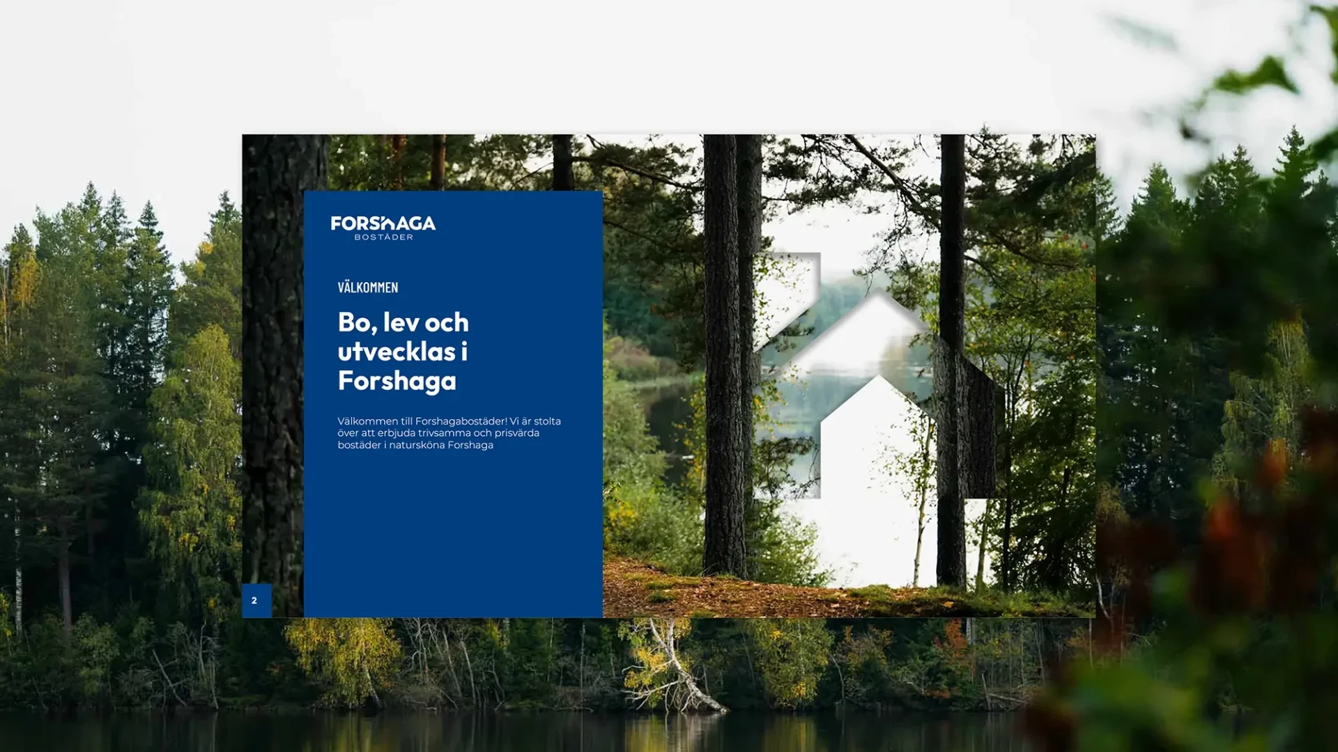 Forshaga Bostäder — PowerPoint-mall för enhetliga presentationer (bild 5)