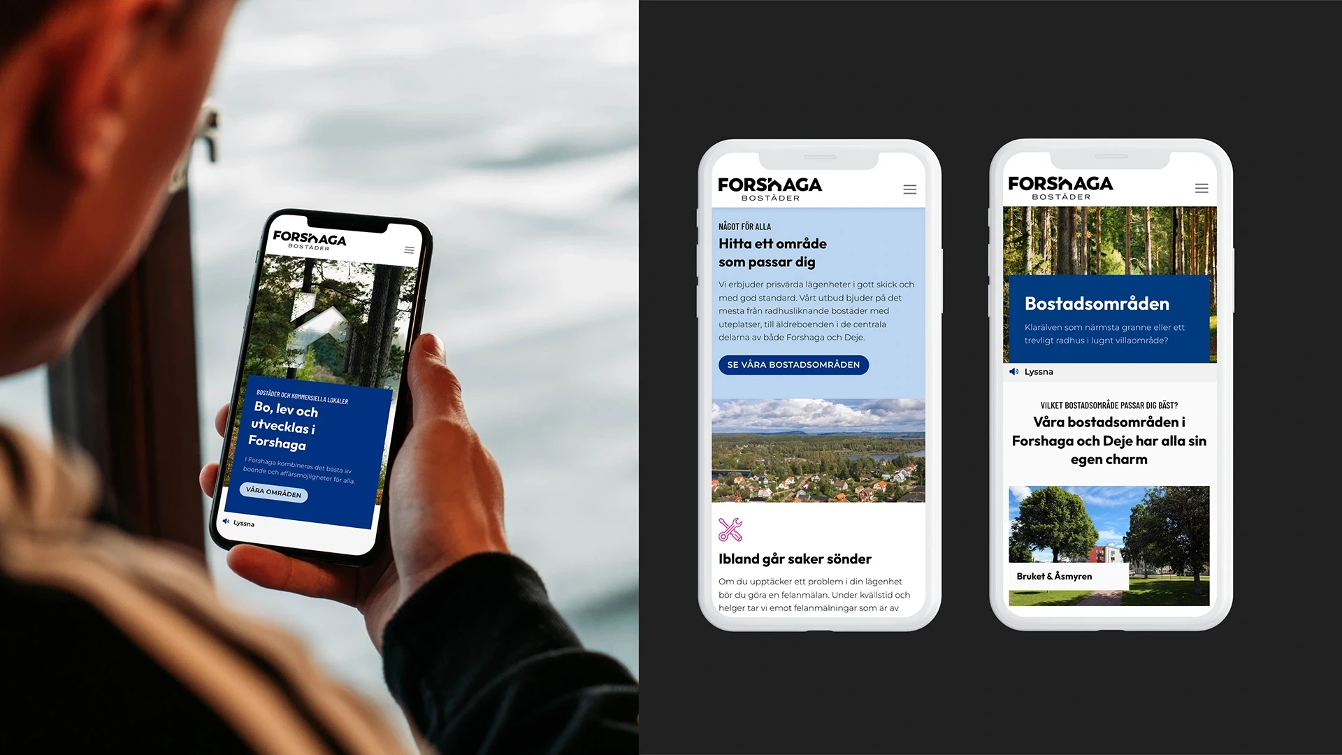 Forshaga Bostäder — Ny webbplats och grafisk profil för kommunalt bostadsbolag (bild 1)