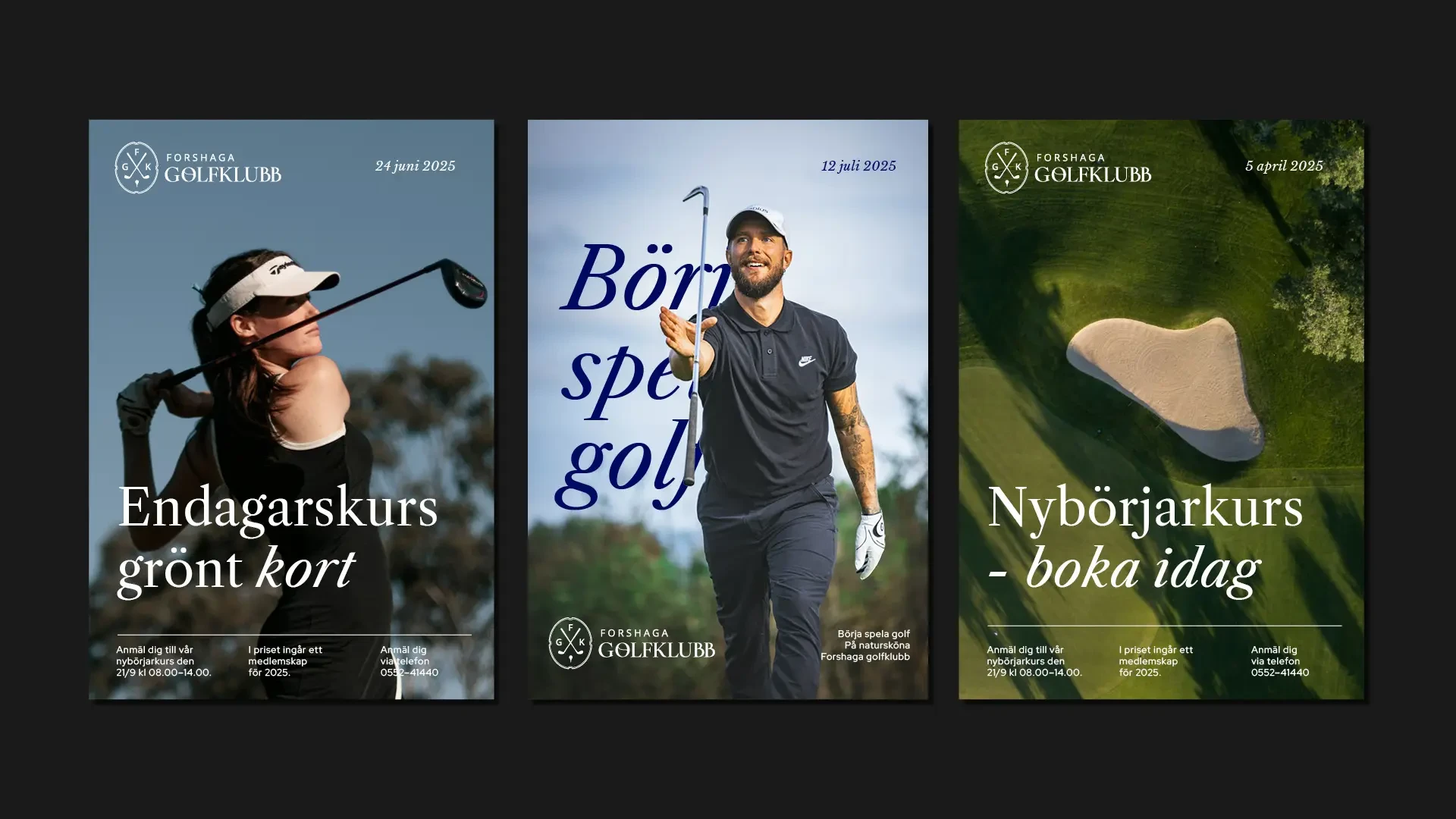 Forshaga GK — Tidlös visuell identitet och webb för golfklubben (bild 9)