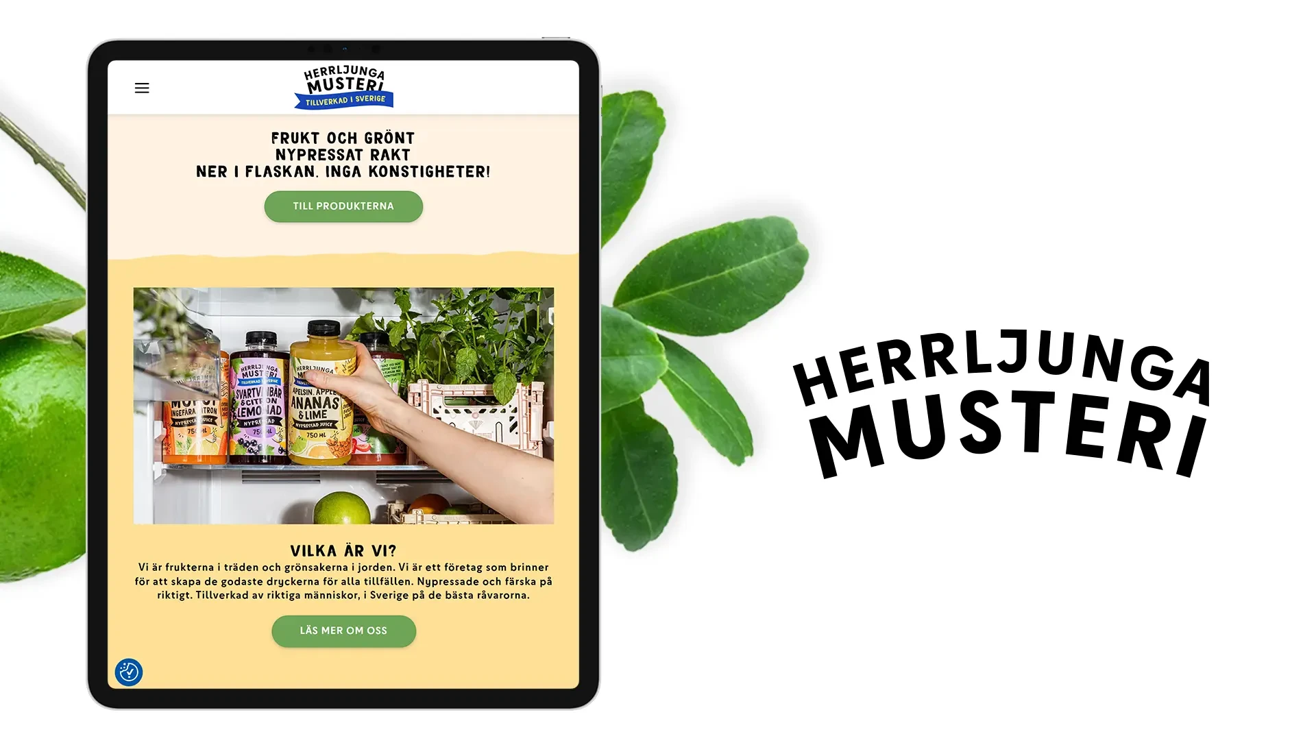 Herrljunga Musteri — Lekfull webbplats som lyfter både arv och nya drycker (bild 2)