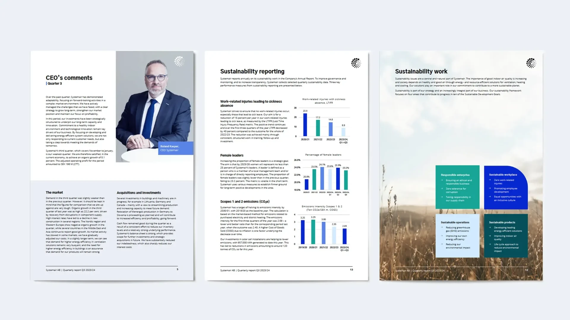 Systemair — Mallar för kvartalsrapport och audiocast (bild 4)