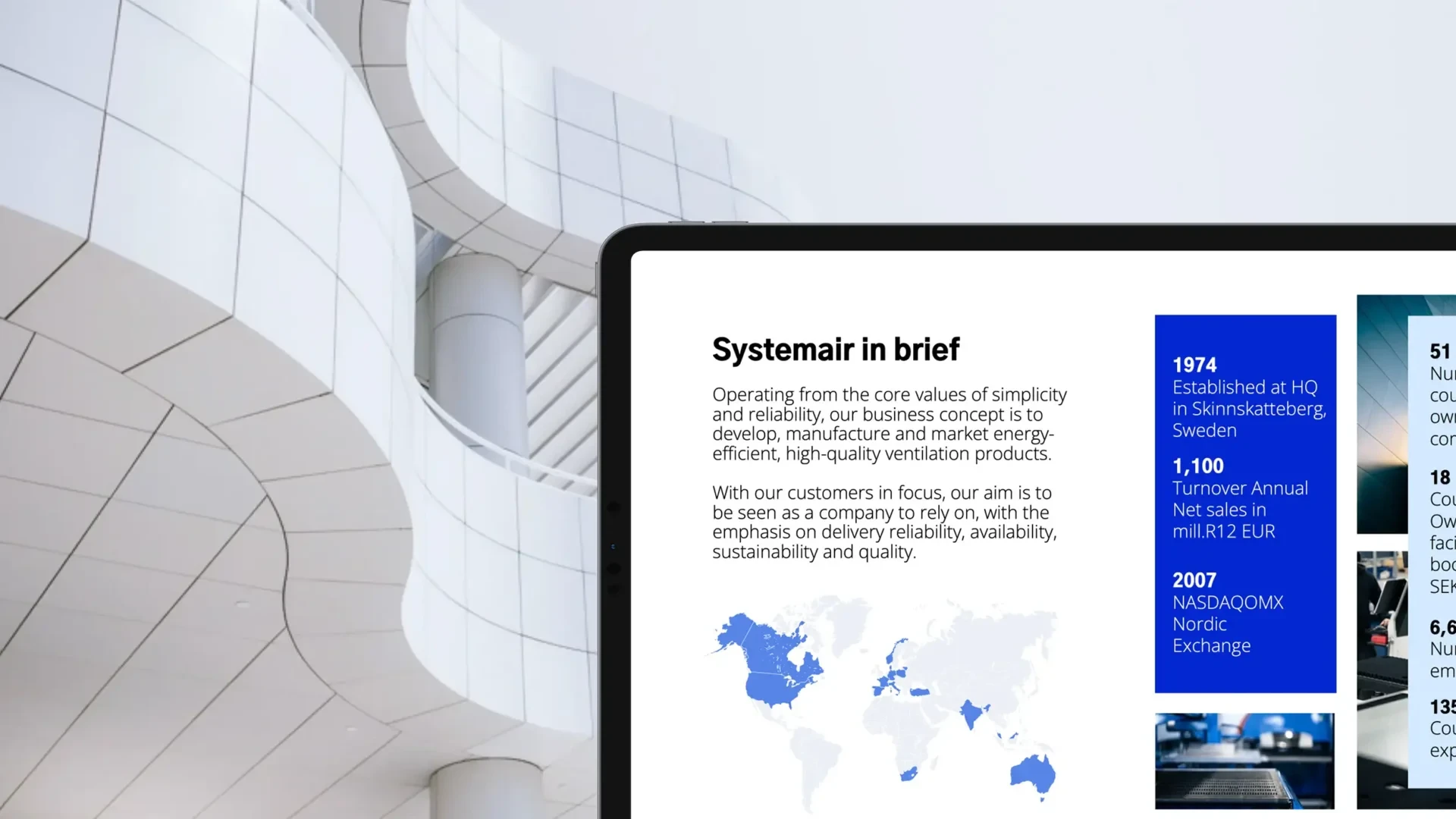 Systemair — Mallar för kvartalsrapport och audiocast (bild 5)