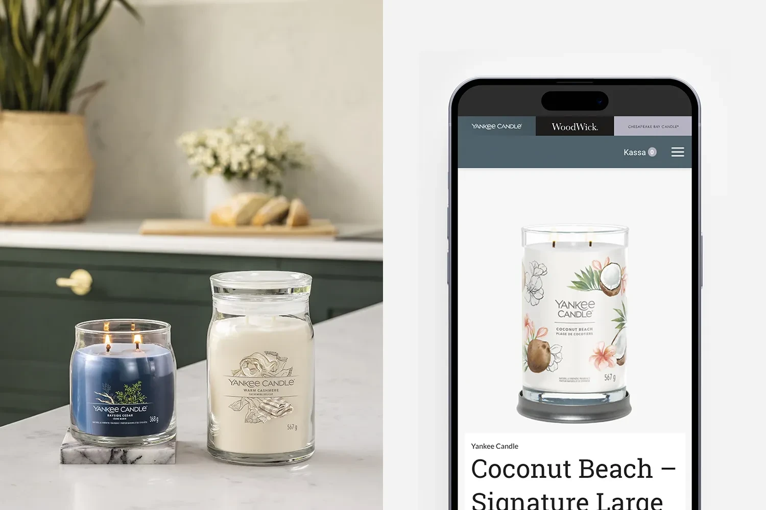 Yankee Candle — E-handel med smart produktfiltrering för doftupplevelsen (bild 1)