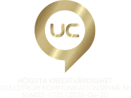 UC-sigill: Högsta kreditvärdighet för Gullström Kommunikationsbyrå AB