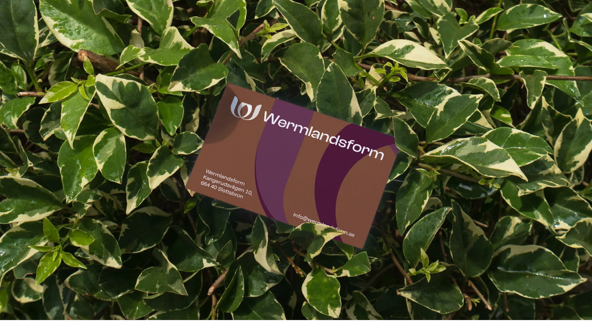 En casebild för projektet Wermlandsform av reklambyrån Gullström & CO i Karlstad.