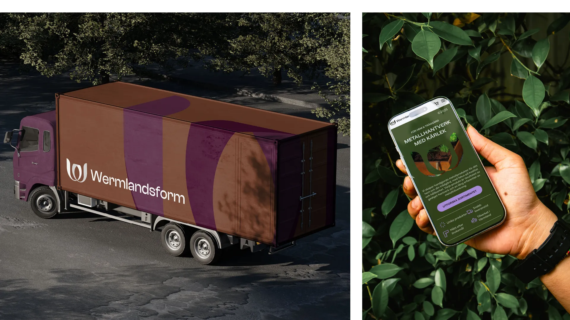 En casebild för projektet Wermlandsform av reklambyrån Gullström & CO i Karlstad.